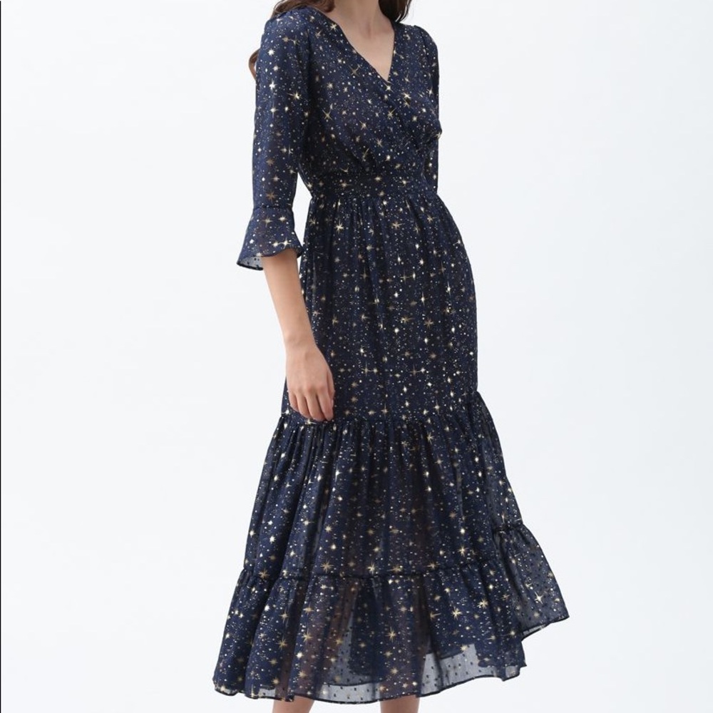 Chicwish Glory of Love Star Dress in M